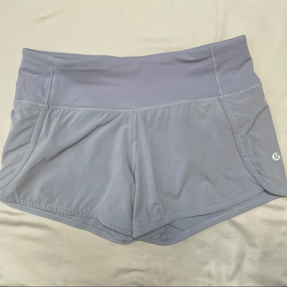 Lululemon Run Times Short 4” Lavender Grey size 4